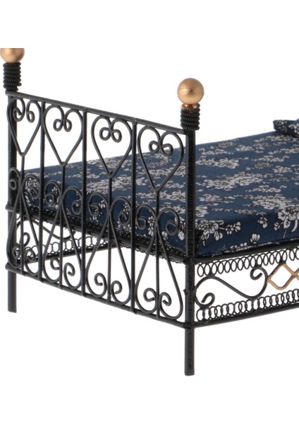 2pcs Bebek Evi Minyatür Mobilya Ahşap/metal Yatak Kanepe Seti 1:12 Oda (Yurt Dışından)