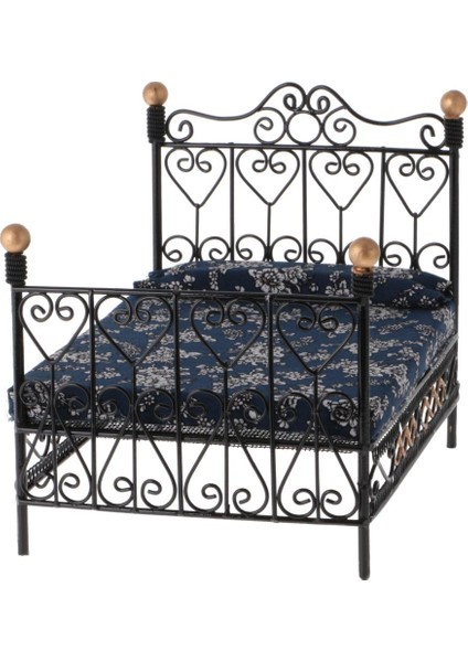 Minyatür Metal Çift Kişilik Yatak 3 Katmanlı Raf Mobilyaları 1/12 Bebek Evi Dekoru (Yurt Dışından) fiyatları