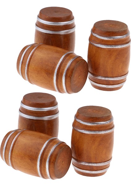 6pcs 1/12 Dollhouse Minyatür Retro İçecekFıçısı Fıçı Oda Bahçe Aksesuarları (Yurt Dışından)