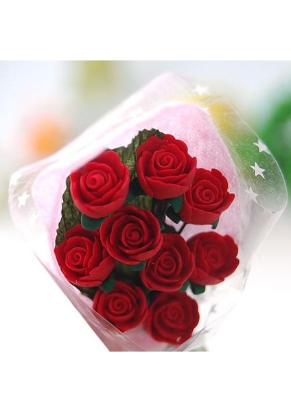 Prettyia 2pcs 1/12 Dollhouse Mini Bunch Gül Çiçek Buket Bahçe Dekoru (Yurt Dışından) fırsatları