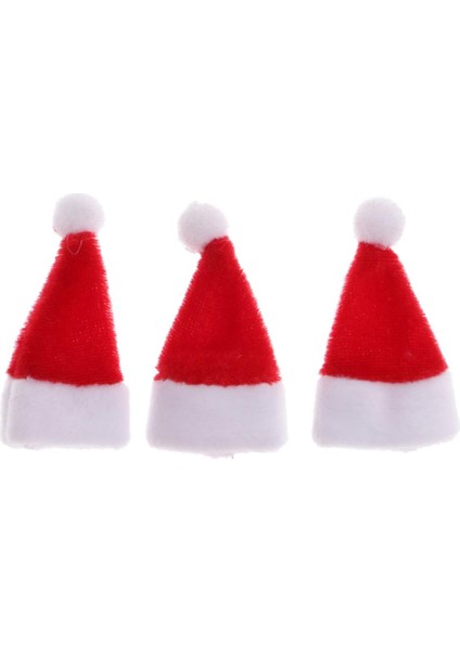 1:12 Dollhouse Minyatür Santa Hat Bebekler Ev Partisi Dekor 12 Parti (Yurt Dışından)