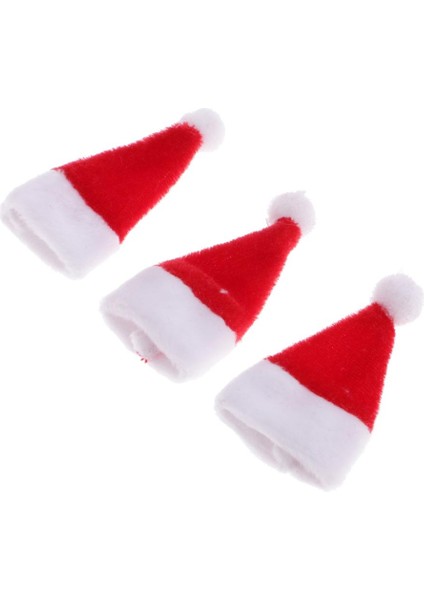 1:12 Dollhouse Minyatür Santa Hat Bebekler Ev Partisi Dekor 12 Parti (Yurt Dışından)