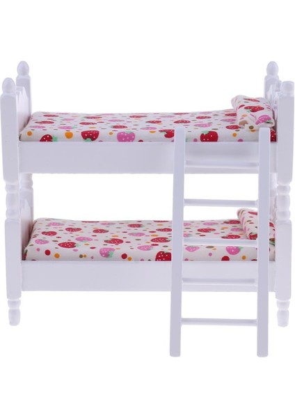 Avrupa 1/12 Dollhouse Minyatür Mobilya Çocuk Ranza ve Sallanan At (Yurt Dışından) fırsatları
