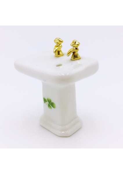 Dollhouse Mini Banyo Farklı Desenli （4 Yaprak Çim ve Gül）(Yurt Dışından) modelleri