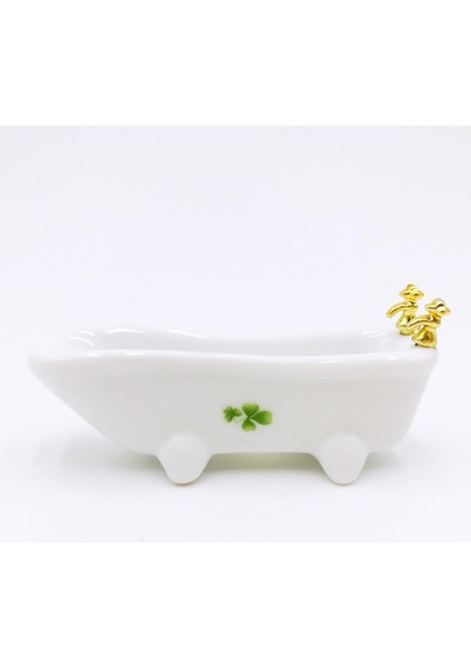 Dollhouse Mini Banyo Farklı Desenli （4 Yaprak Çim ve Gül）(Yurt Dışından) indirimleri