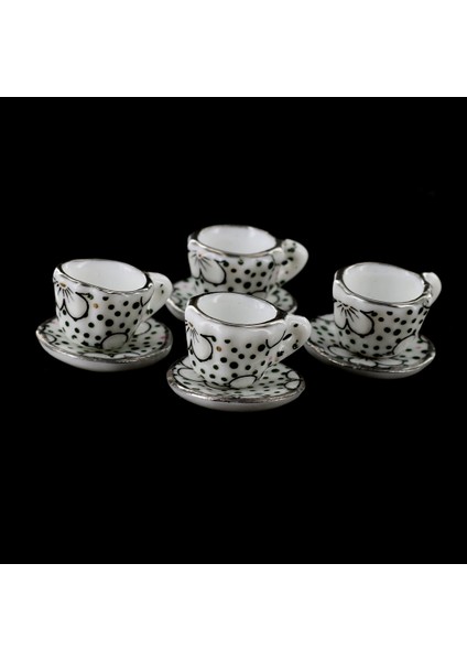 30PCS Yemek Yemek Porselen Çay Set Bebek Masası Dekorasyon Minyatürleri (Yurt Dışından) modelleri