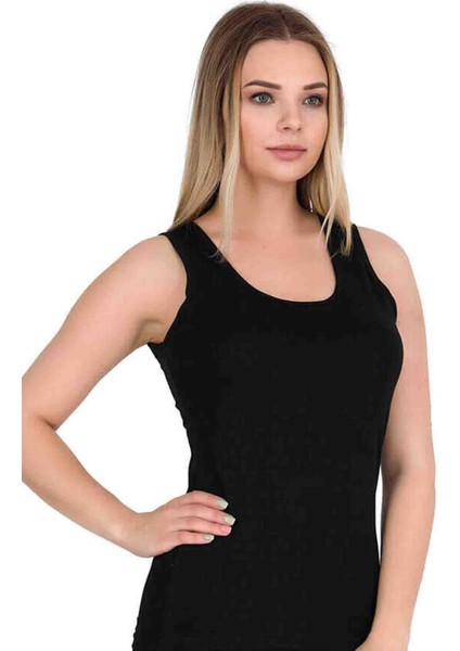 2015 Bayan Ribana Saten Biyeli Geniş Askılı 6 Lı Atlet