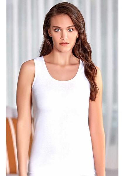 2037 Bayan Ribana Mat Biyeli Geniş Askılı 3 Lü Atlet