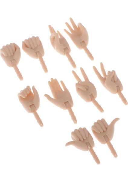 15 Çift 1/6 Bebek El Modeli Blythe Bebekler Diy Gövdesi Malzemeleri (Yurt Dışından)