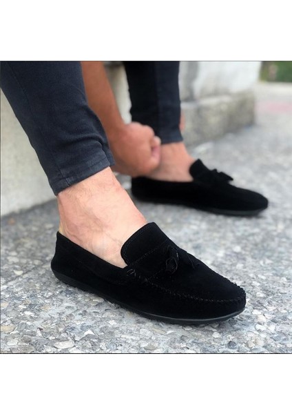 Erkek Siyah Günlük Loafer Babet Ayakkabı LFRPSKL-4230