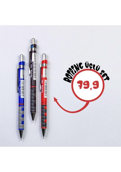 Versatil Kalem Tikky 0.7 mm 3' Lü Set