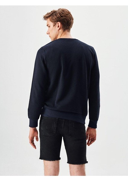 Danısay Erkek Bisiklet Yaka Logo Sweatshirt Lacivert fiyatları