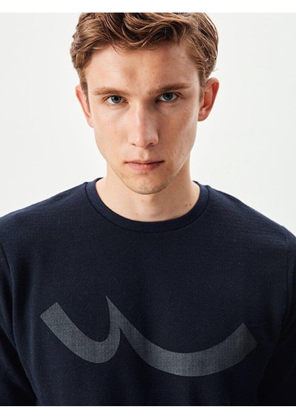 Danısay Erkek Bisiklet Yaka Logo Sweatshirt Lacivert modelleri