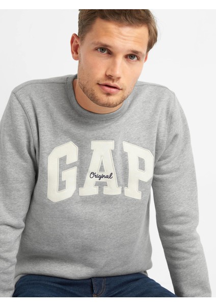 Logo Yuvarlak Yaka Sweatshirt