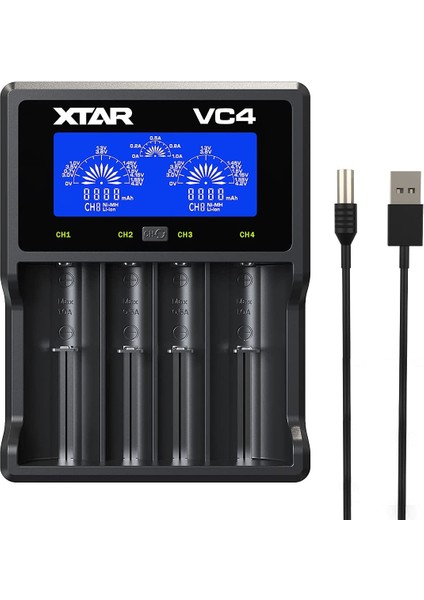 Xtar Vc4 Li-Ion/ni-Mh Pil Şarj Cihazı