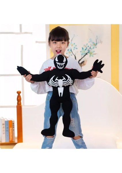 Marvel Zehirli Öfke Venom Aksiyon Figür Peluş Oyuncak Büyük Boy 60 Cm.