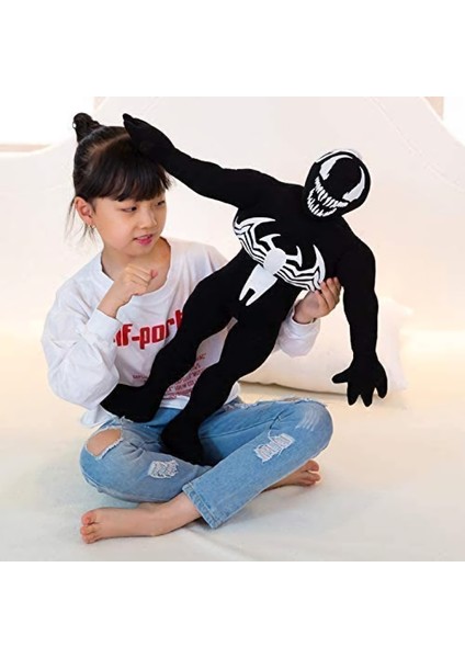 Marvel Zehirli Öfke Venom Aksiyon Figür Peluş Oyuncak Büyük Boy 60 Cm.