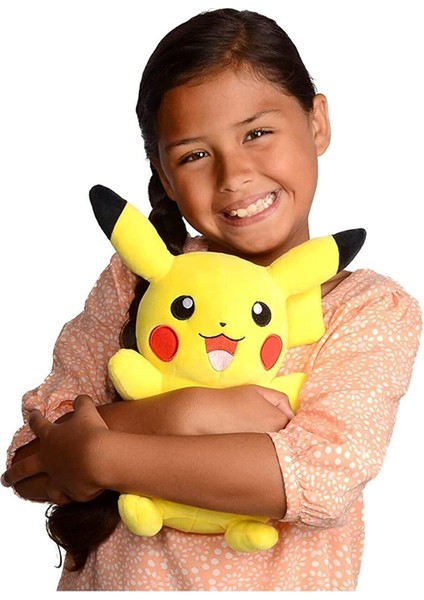 Ithal Kumaş Pokemon Go Pikachu Figür Peluş Oyuncak Büyük Boy Uyku & Oyun Arkadaşı Pikachu 36 Cm.