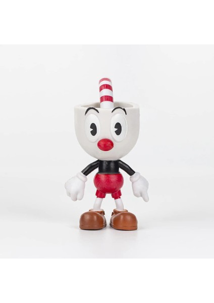 Fincan Kafalar Cuphead Mugman Ms. Chalice Devil King Dice Elder Kettle 6’lı Oyuncak Karakter Seti