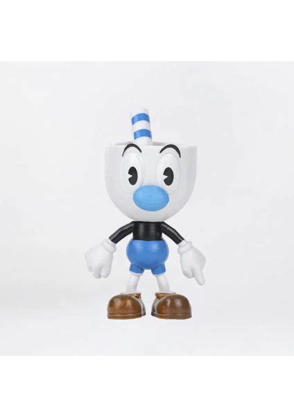 Fincan Kafalar Cuphead Mugman Ms. Chalice Devil King Dice Elder Kettle 6’lı Oyuncak Karakter Seti