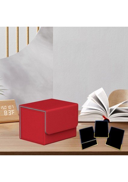 Tcg Gray + Kırmızı Için Sağlam Kart Güverte Kutusu Depolama Tutucu Kartları Case Albüm Organizatörü fırsatları