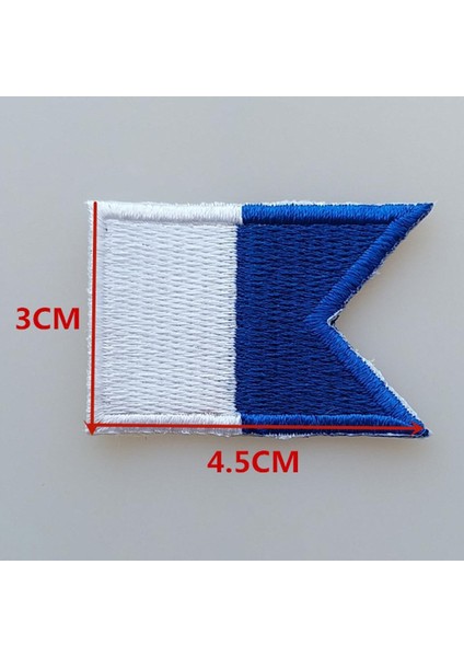 6 Adet Hafif Bayrak Alfa Bayrağı Yama Işlemeli Tüplü Dalış Rozeti Hediyelik Eşya - 3 Desen indirimleri