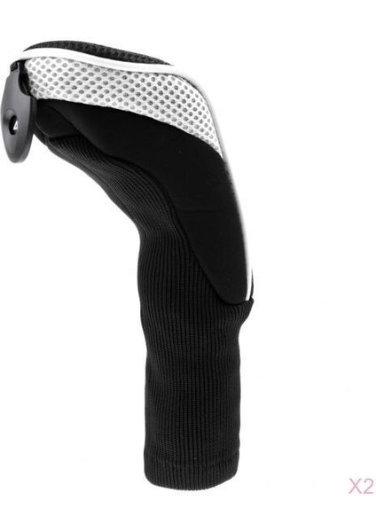 2pcs Deluxe Golf Hybrid Club Kafa Kabuğu Değiştirilebilir Sayı Etiketi ile