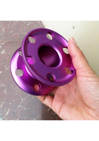 2 Adet Tüplü Dalış Parmak Makarası Makarası - Alüminyum Alaşımı, Kompakt, Hafif, Dayanıklı - Mor - Mor fiyatları