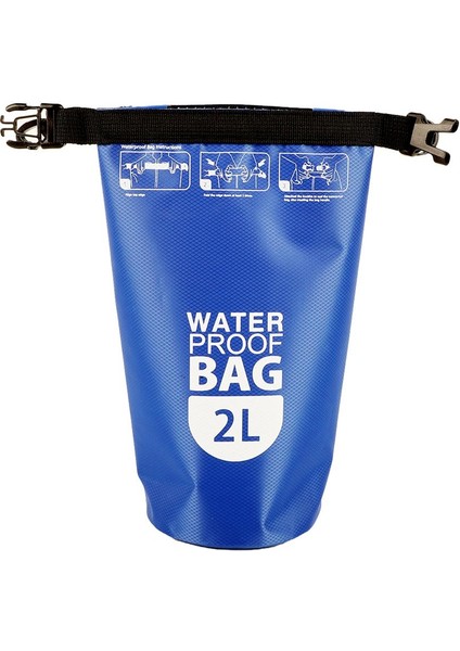 2l 3 Adet Rafting Için Su Geçirmez Kuru Torba 2l Mavi Kırmızı Yeşil(Yurt Dışından)