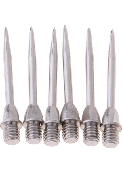 12PCS Çelik Dart Değiştirme Dönüşüm Noktası Çekiç Başlık Uçları Şaftlar Parçalar Gümüş