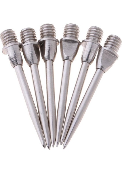 12PCS Çelik Dart Değiştirme Dönüşüm Noktası Çekiç Başlık Uçları Şaftlar Parçalar Gümüş