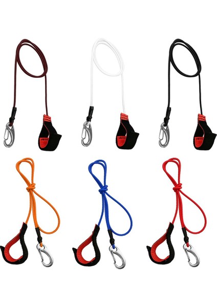 Paket 6 Kayak Kano Kürek Tasması Balık Tutma Çubuğu Tutucu Lanyard & Carabiner