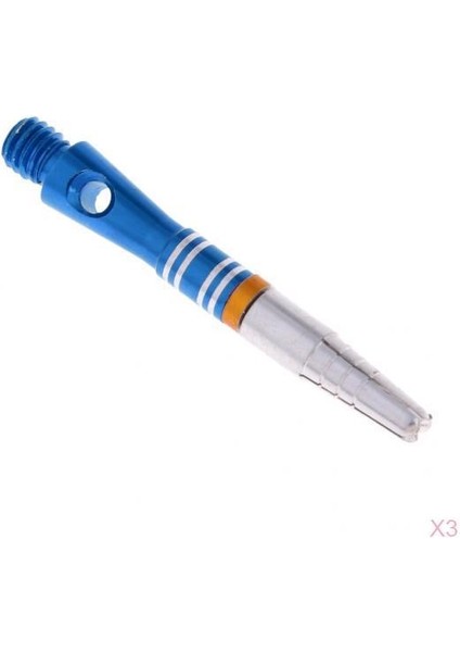 3pcs/set Alüminyum Alaşım Dart Şaftları Açık Hava Atma Spor Parçaları Mavi