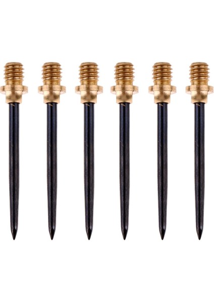 12PCS Harrows Dart Çelik Dönüşüm Değiştirme - 2ba Iplik Siyah, Gümüş