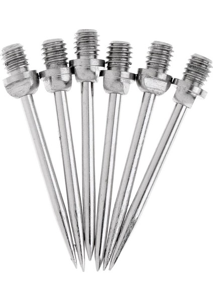 12PCS Harrows Dart Çelik Dönüşüm Değiştirme - 2ba Iplik Siyah, Gümüş