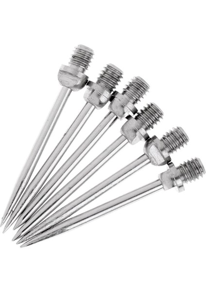 12PCS Harrows Dart Çelik Dönüşüm Değiştirme - 2ba Iplik Siyah, Gümüş