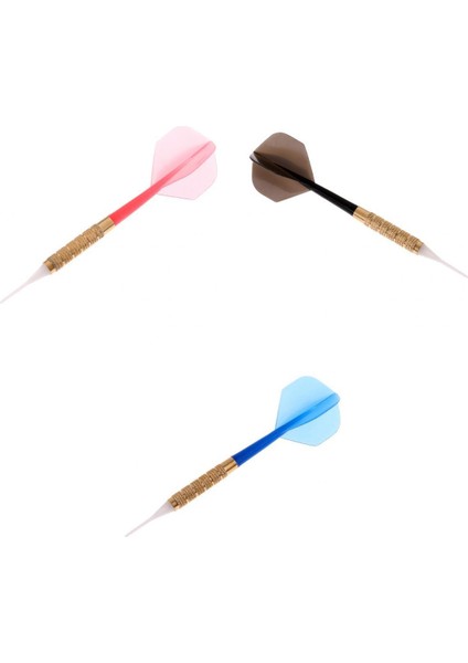 3x 14G Plastik Güvenlik Yumuşak Uç Dart Elektronik Yumuşak Dart Tartısı 3 Renk
