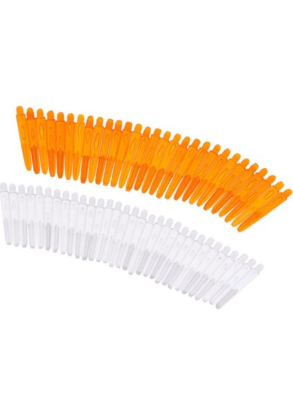60PCS 2ba Iplik Plastik Dart Sapları Şaftlar Yumuşak Uç Dart Berrak ve Turuncu(Yurt Dışından)