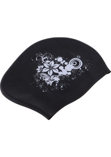 2 Adet Elastik Silikon Yüzme Kapakları Yüzme Havuzu Şapkalar - Siyah ve Koyu Mavi fiyatları