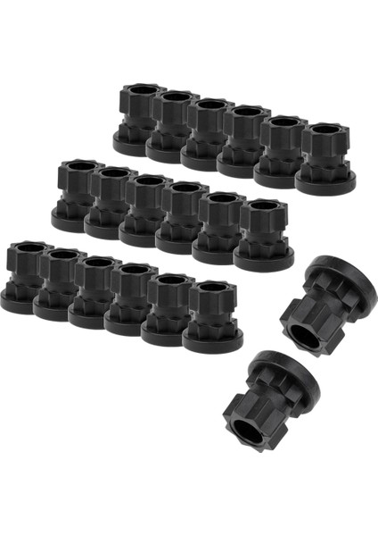 20 Adet Evrensel Dayanıklı Naylon Hızlı Serbest Bırakma Kayak 7/8 '' Ram Çubuk Tüp Taban