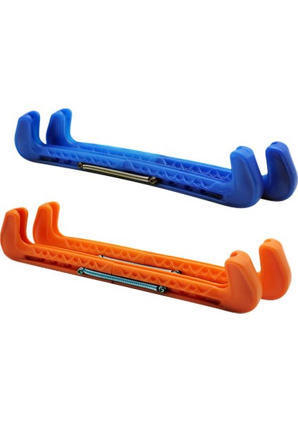 2 Çift Plastik Buz Hokeyi Şekli Paten Koruyucu Kapaklar