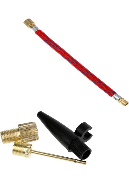 Oro 3*adattatore + 1*tubo Için Ball / Presta - Schrader Valf Adaptörü + Uzatma Hortumu(Yurt Dışından)