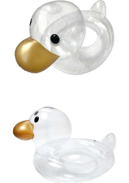 2x Şeffaf Dayanıklı Yüzme Yüzen Yaz Plajı Teknesi Tatil Partileri