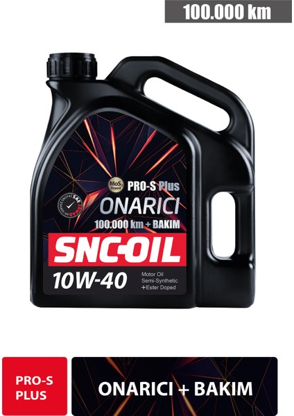 100.000KM+PRO-S Plus Onarıcı 10W-40 4 Litre Motor Yağı ( Üretim Yılı: 2023 )