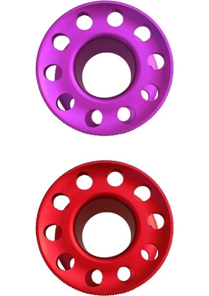 2 Hafif Alüminyum Alaşım Tüplü Set Dalış Parmak Parmak Dalış Makarası Şnorkelli Makara Su Spor Aksesuarları(Yurt Dışından)