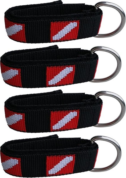 ST Decor 4pcs Dalış Şnorkelli El Bileği Strap Kayışı Ayarlanabilir Sabitleme Bandı ile