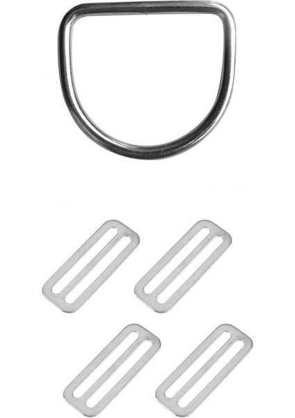 Scuba Dalış D Halka Tokalı 4x Paslanmaz Çelik 50MM Dokunma Kemeri Kaleci