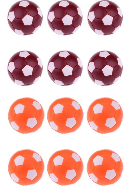 12 Adet Koyu Kırmızı ve Turuncu 36MM Futbol /masa Futbolu Için Foosball Balls(Yurt Dışından)