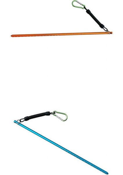 2x Tüplü Dalış Dalgıç Alüminyum Istakoz Tickle Pointer Stick W/cıvata Snap Klip(Yurt Dışından)