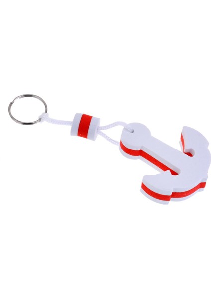 5x Yaratıcı Köpük Yüzücü Yüzen Charm Keychain Halkası Yelken Ankrajı 5pieces B indirimleri